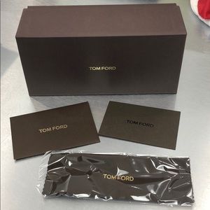 NEW TOMFORD eyeglasses box and extras